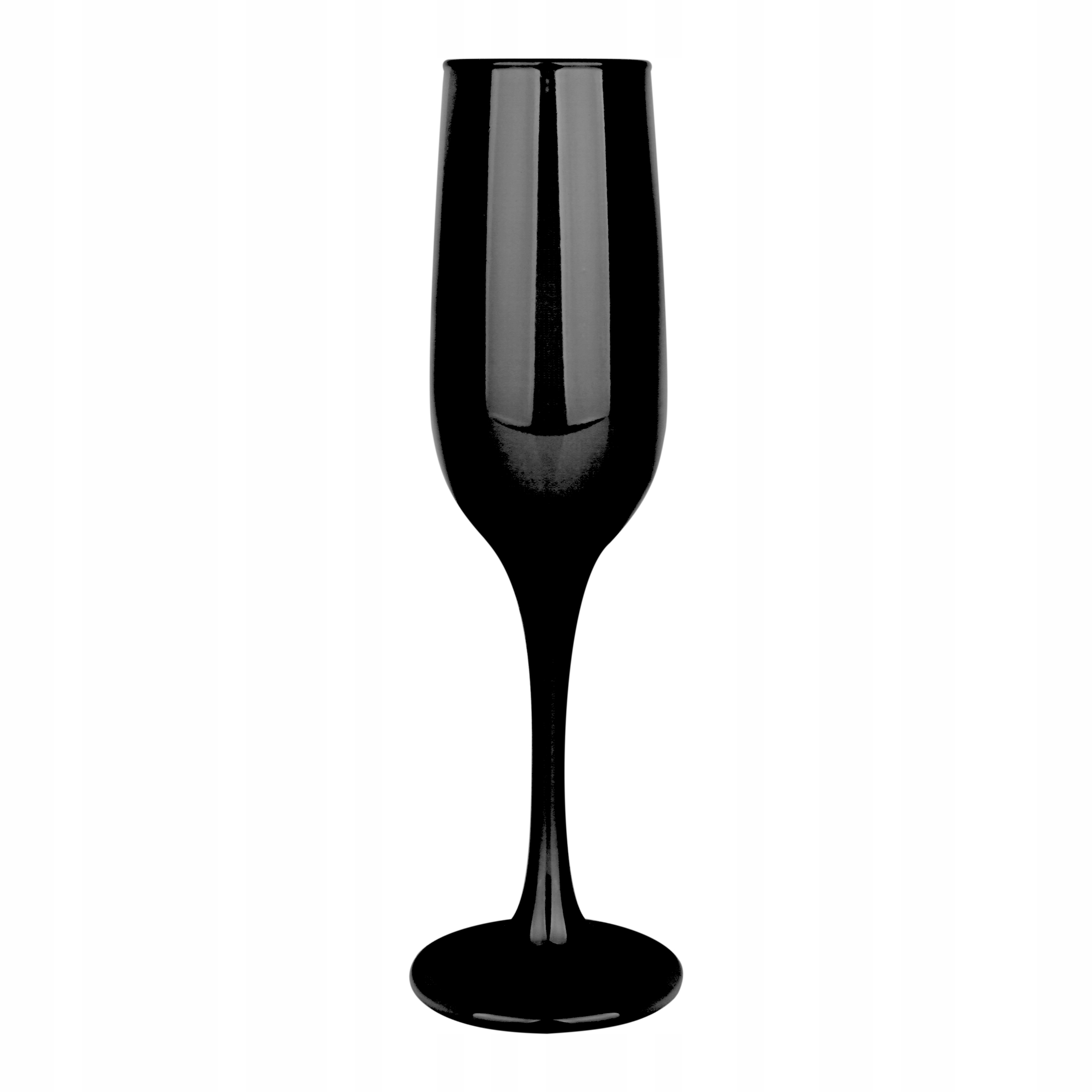 KIELISZEK DO SZAMPANA, PROSECCO 200ml, CZARNY