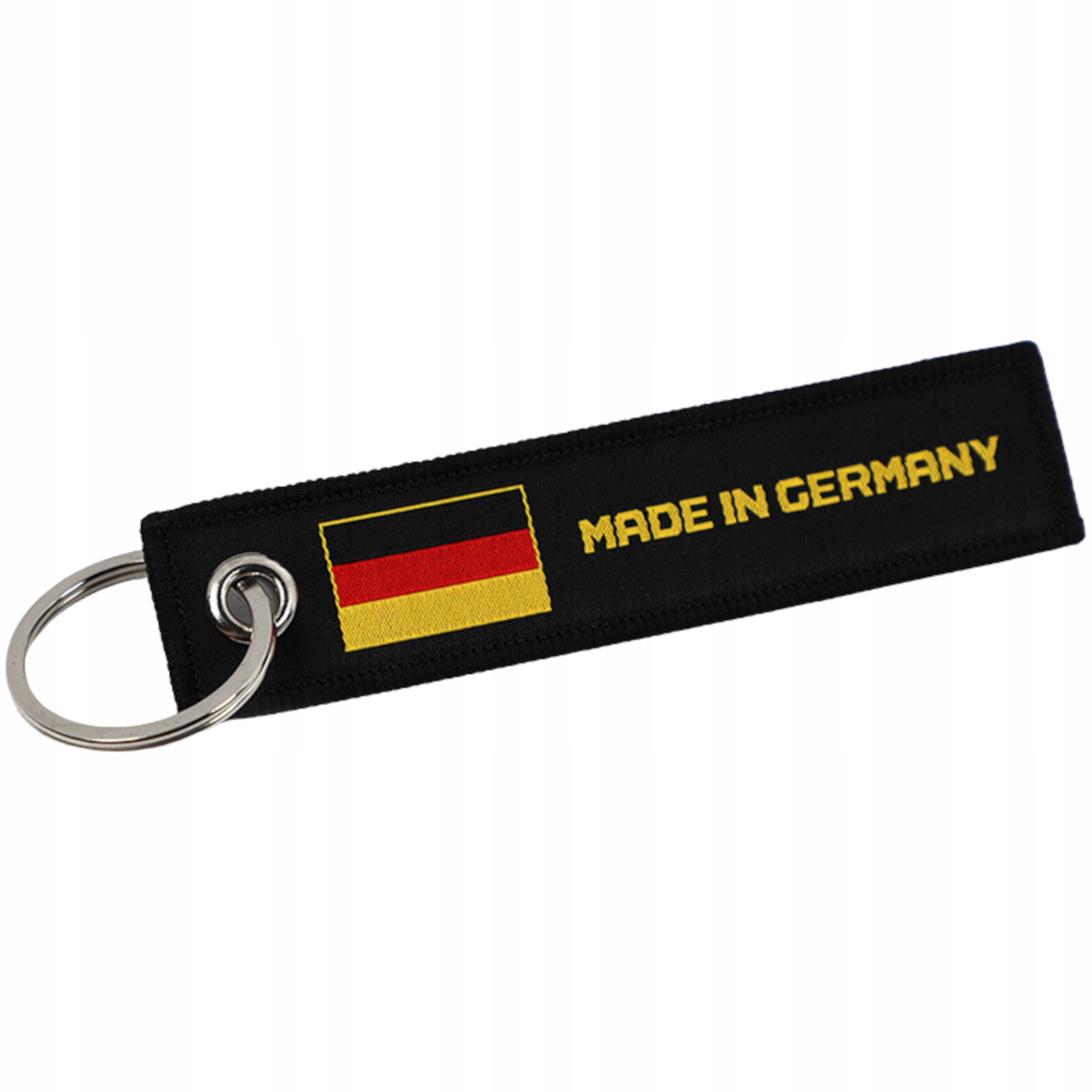 Zawieszka do kluczy haft haftowana materiałowa Made In Germany Flaga Niemcy