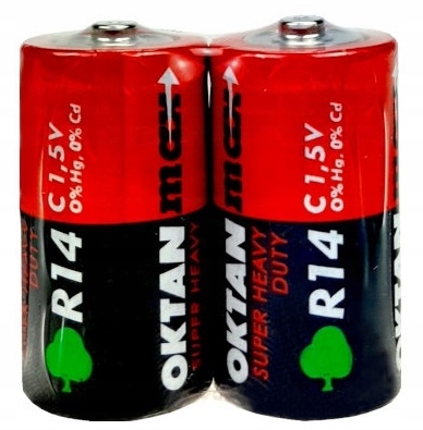 

Bateria cynkowo-węglowa Oktan C (R14) 2 szt.