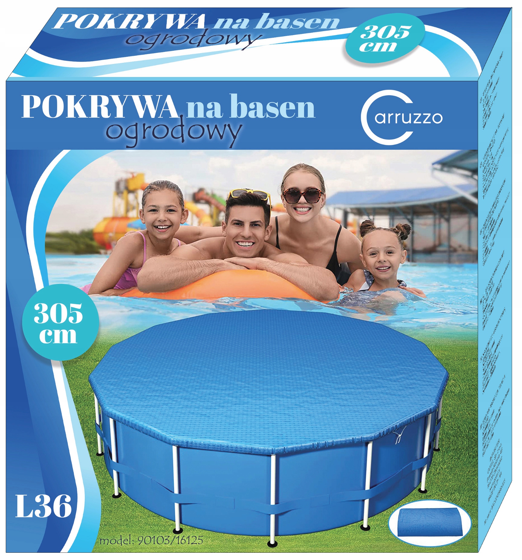 POKRYWA BASENU NA BASEN OGRODOWY 305cm stelażowy Stan opakowania oryginalne