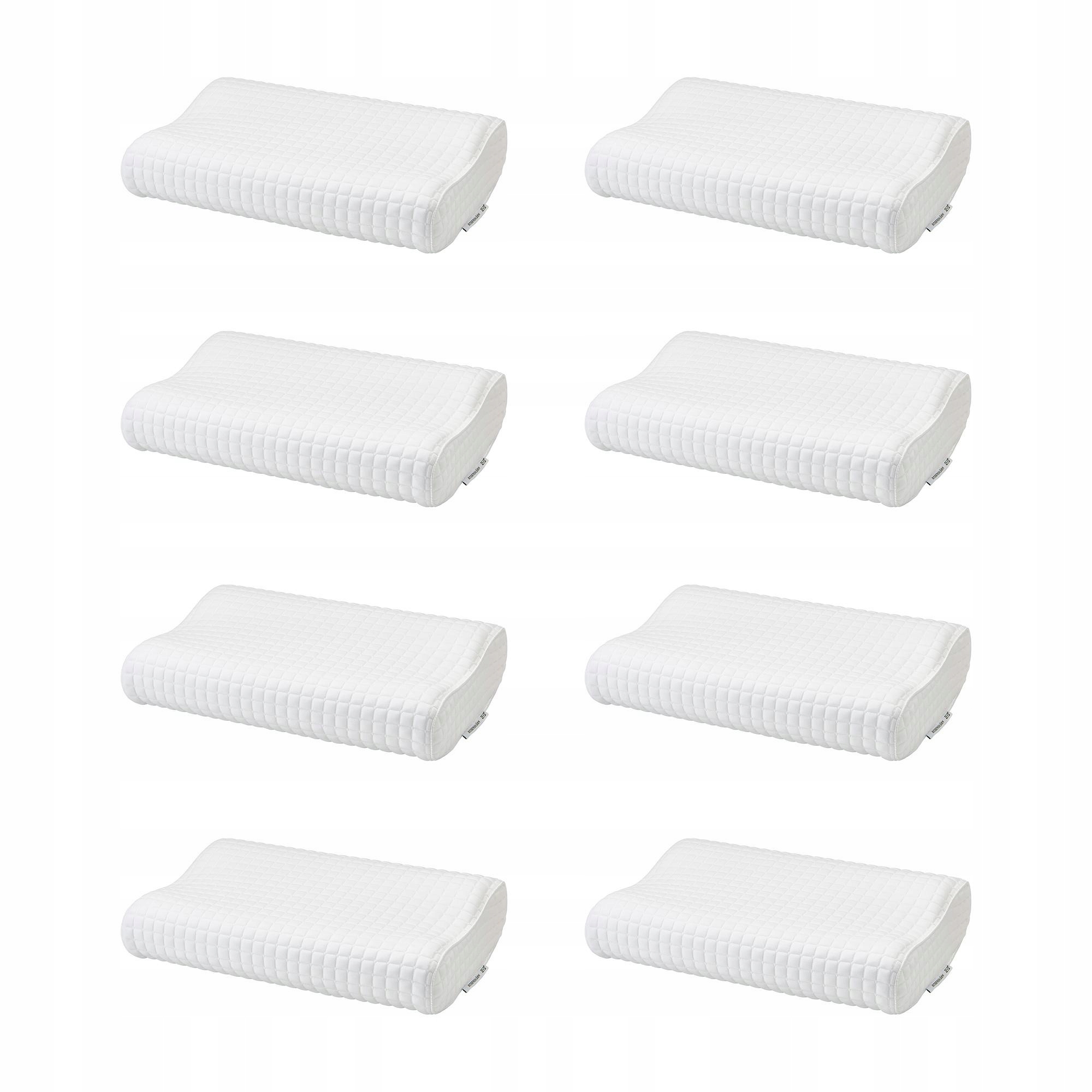 8 ks Ergonomická polštář pro spaní na boku a na zádech 33 x 50 cm