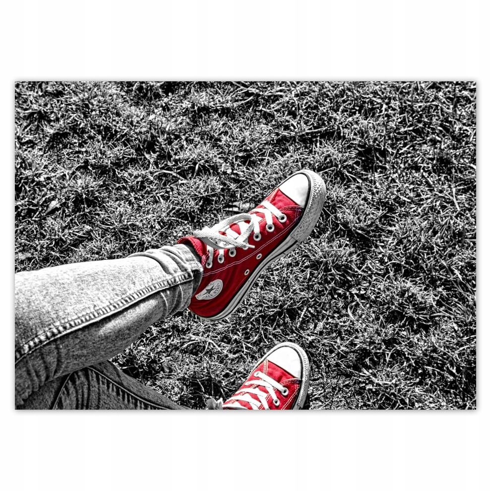 

Plakaty 70x50 Czerwone tenisówki Buty
