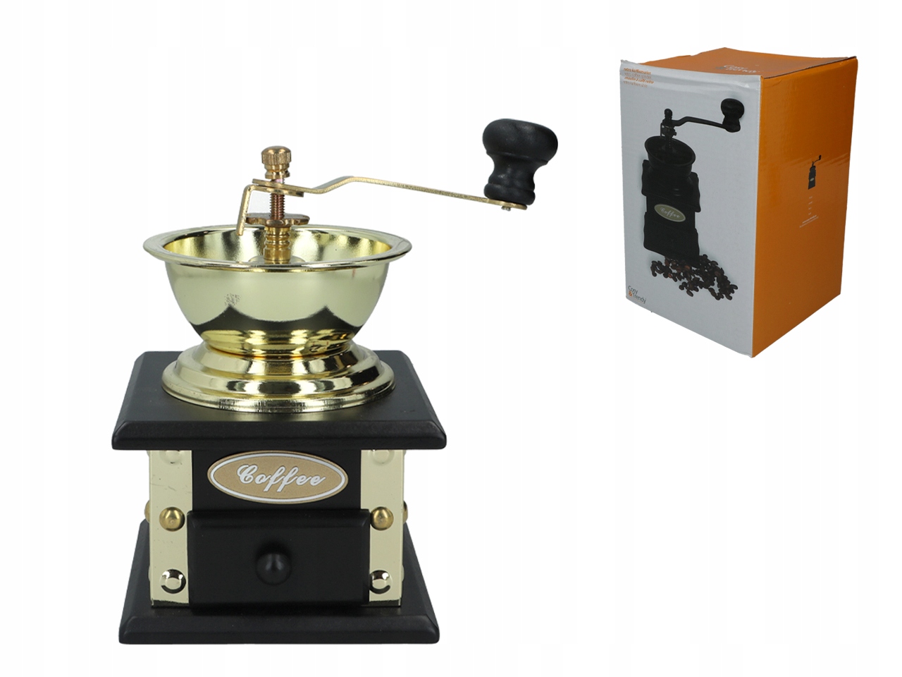 Ručný Mlynček Na Kávu Žarnový Retro Mletie Kávy Dekorácia Kuchyne