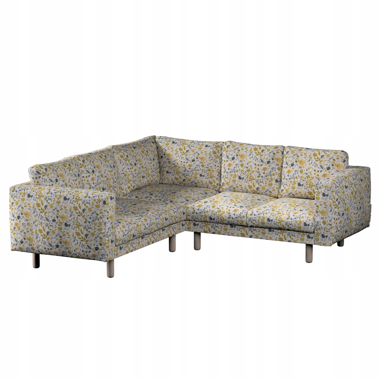 Poťah na rohovú pohovku Norsborg 4-miestna Ikea žlto-modrá