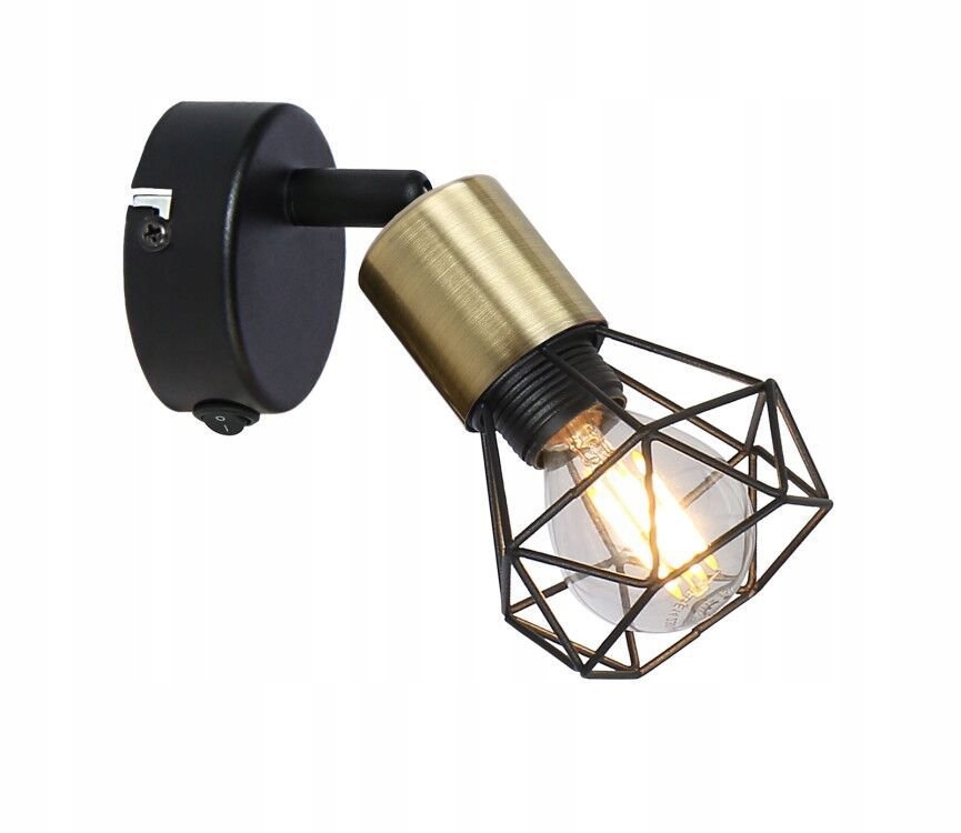 

Czarny geometryczny kinkiet nad łóżko Xara I Globo