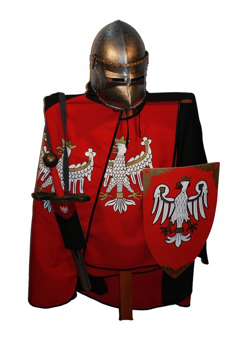 

Strój rycerz zestaw 6el. miecz tarcza hełm