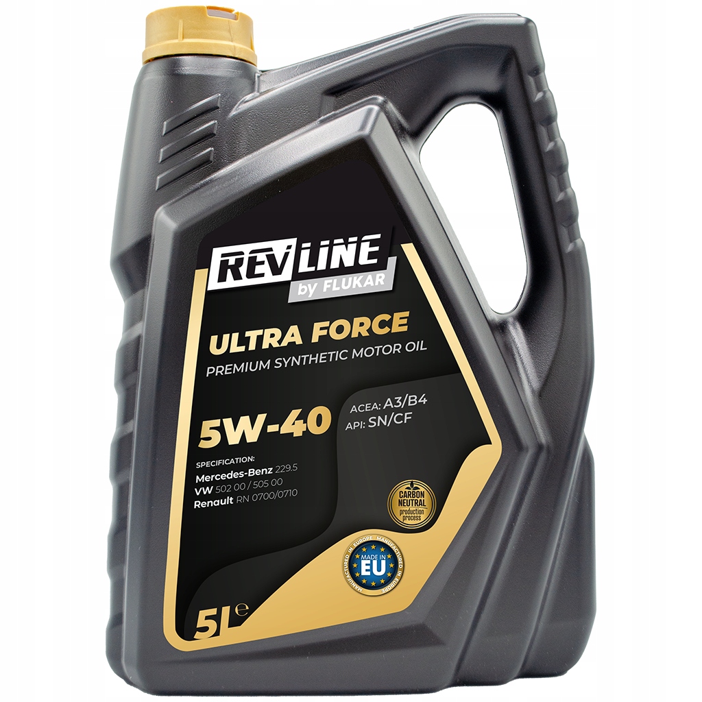 Olej silnikowy Revline Ultra Force Synthetic Sn/cf 5W-40 5L 502.00/505.00