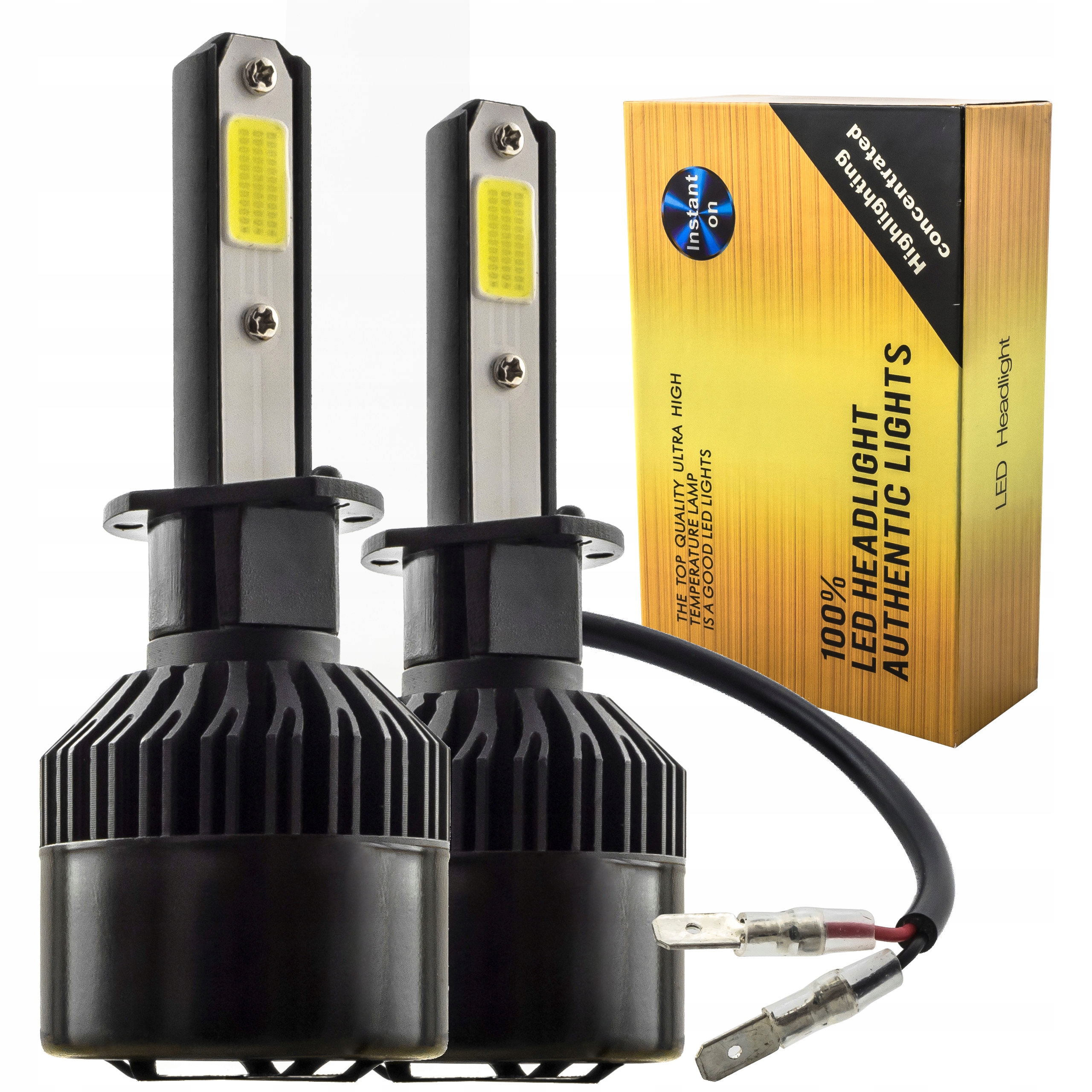 

Żarówki Led H1 S4 Cob 360° 16000lm 80W Canbus