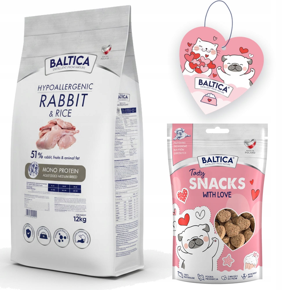 Levně Baltica Adult Rabbit & Rice M Králík 12kg Střední Plemena Bezlepková
