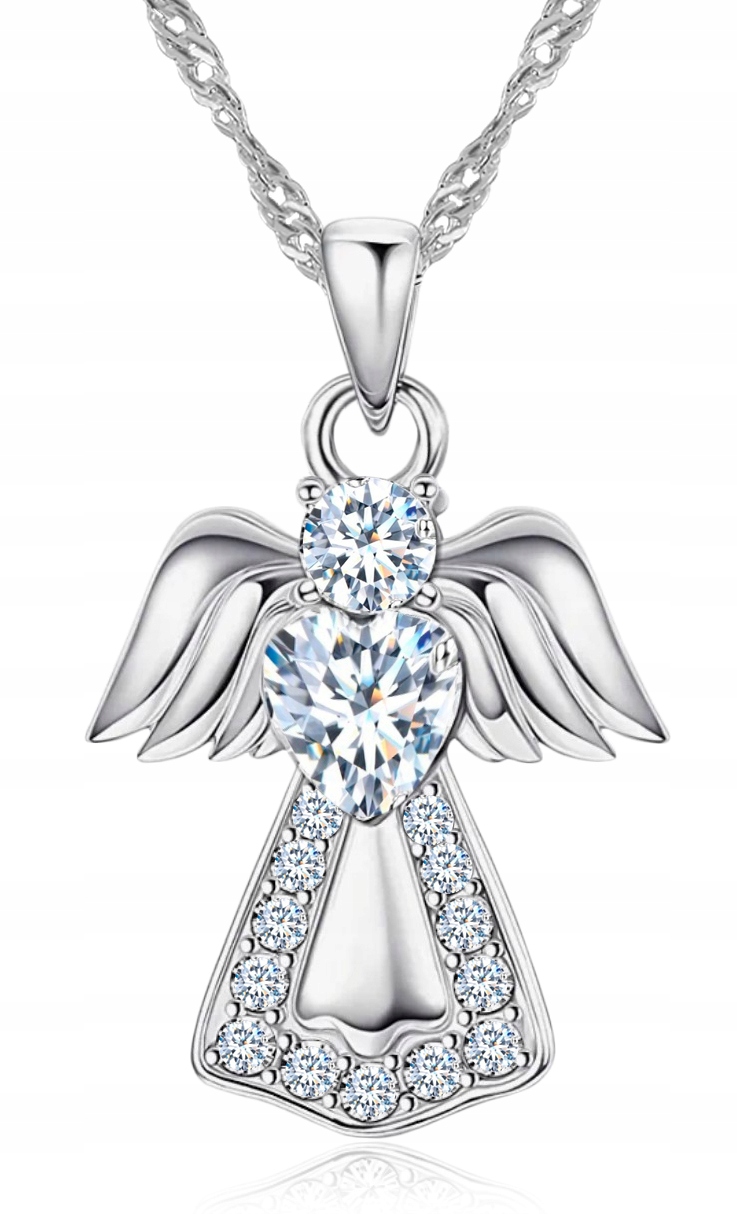 Stříbrný řetízek náhrdelník pro dívku Křest Svaté Přijímání andílek stříbro