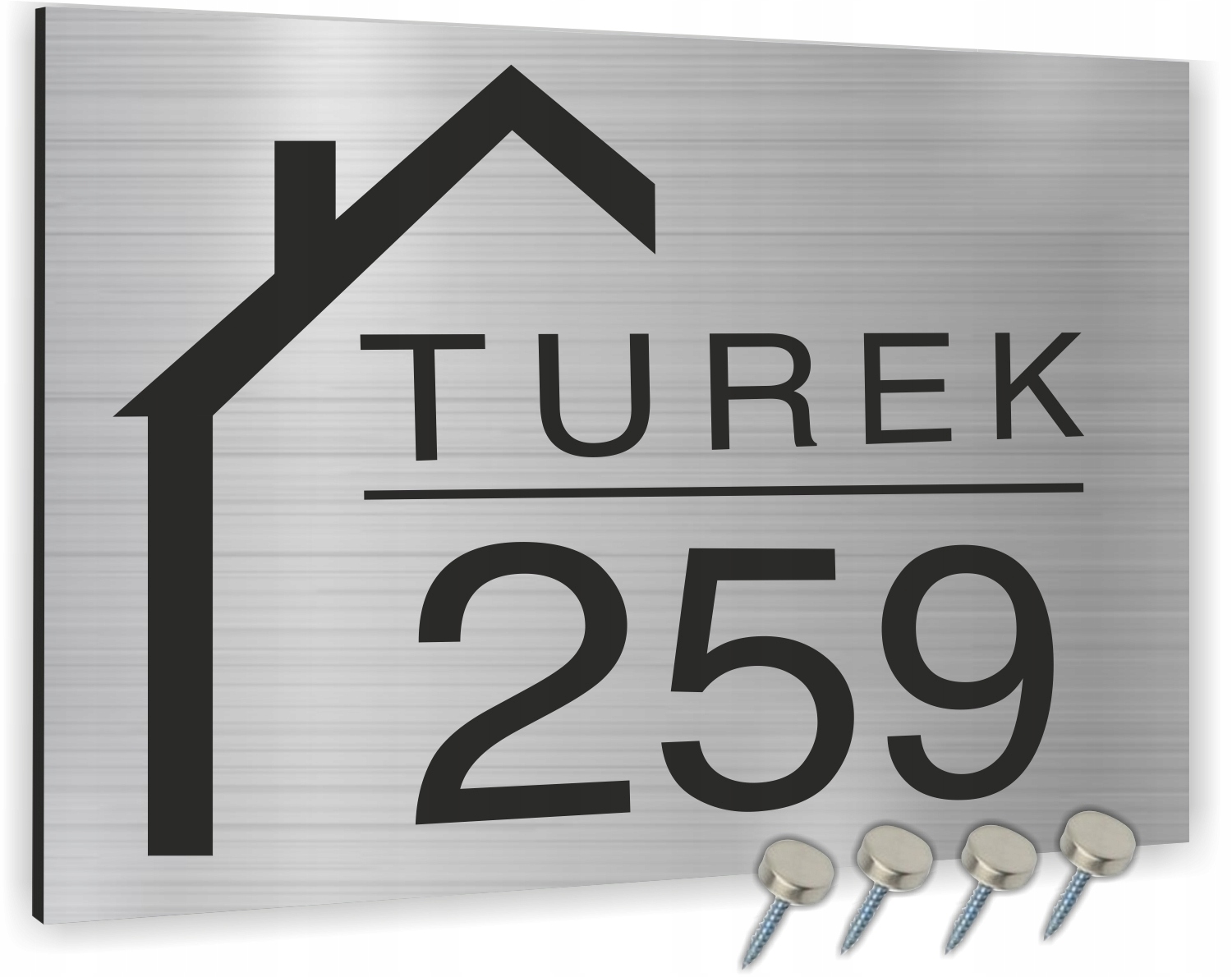 Tabliczka ADRESOWA ALUMINIOWA Numer domu 20x15