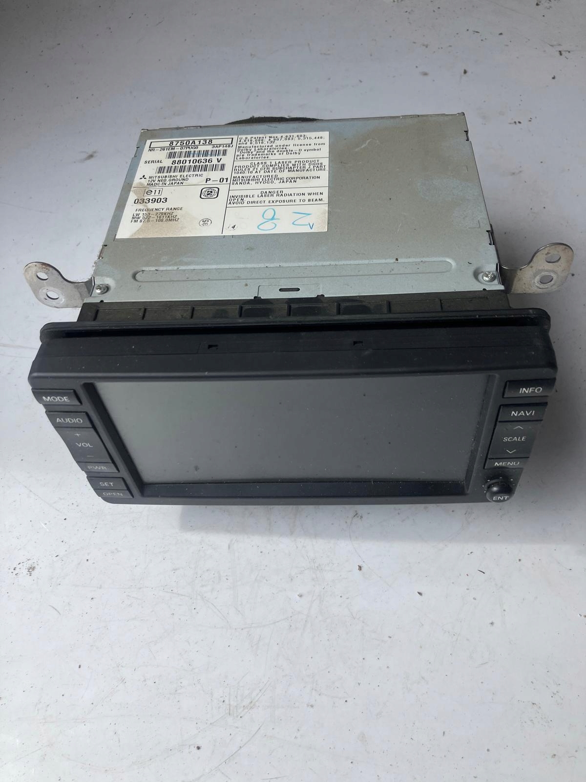 RADIO Navigation PEUGEOT 4007 8750A138 261EM-07PUG0