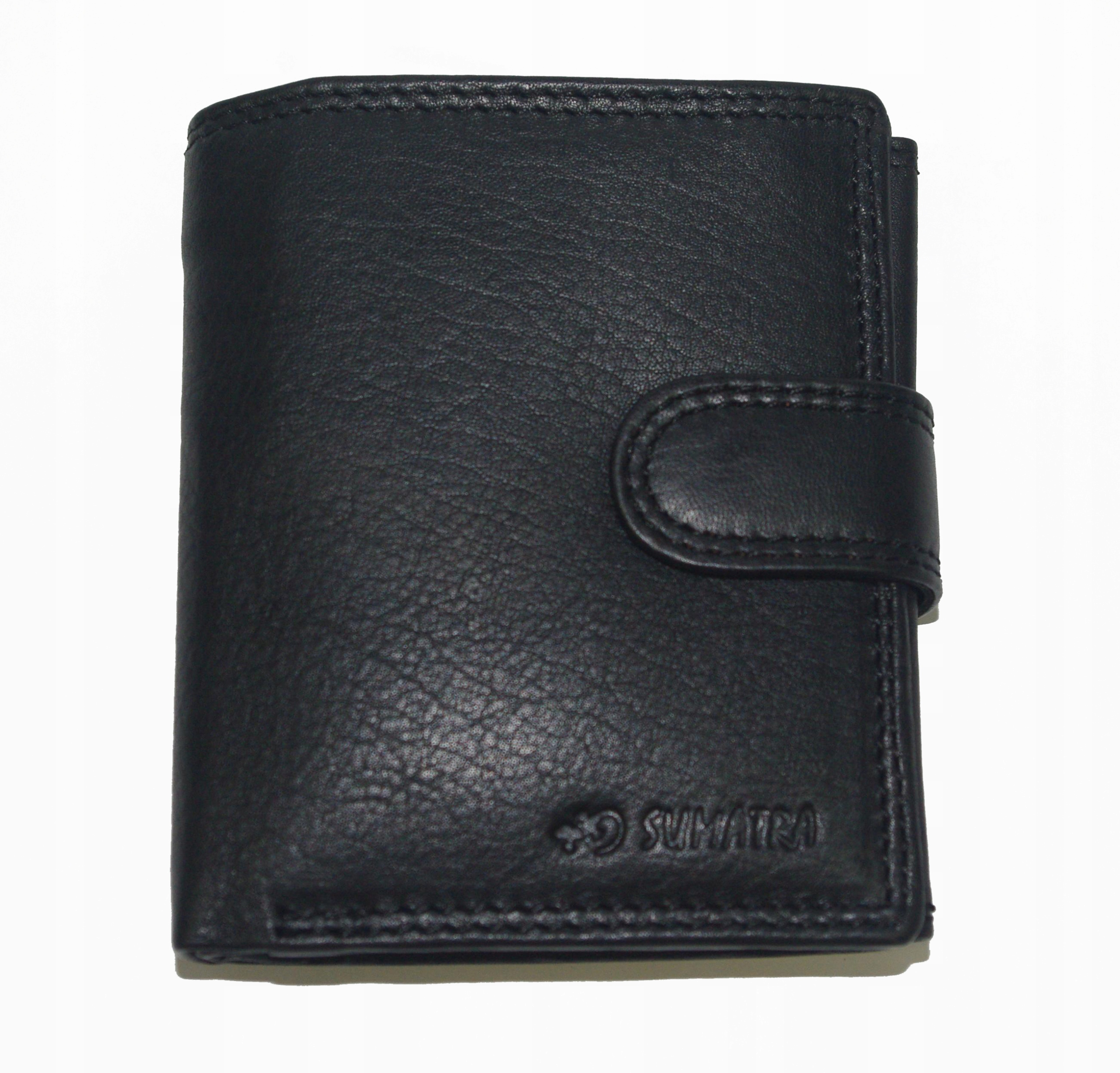 Sumatra pánská rozšířená kožená černá peněženka