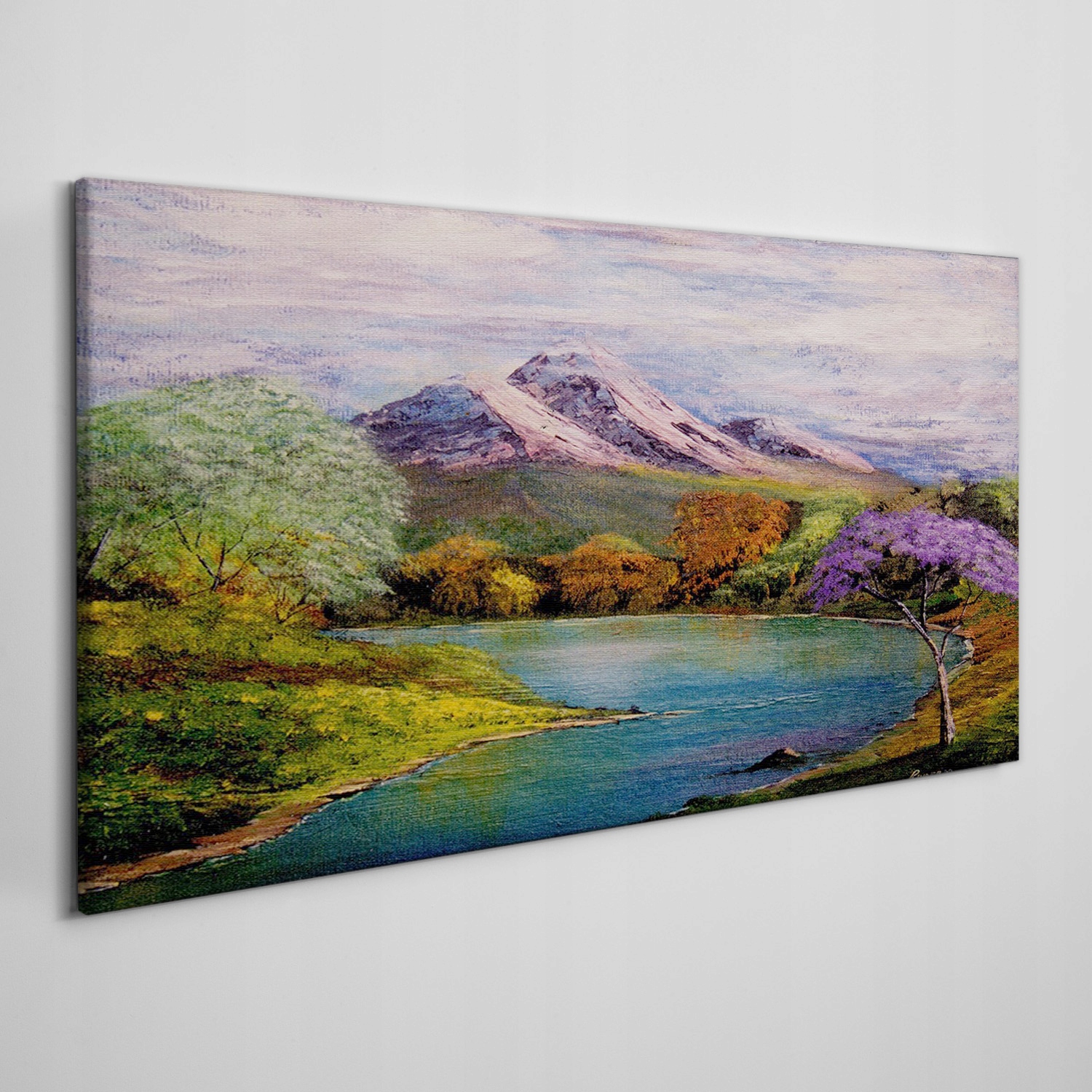 

Nowoczesny obraz na płótnie Rzeka góry 140x70 cm
