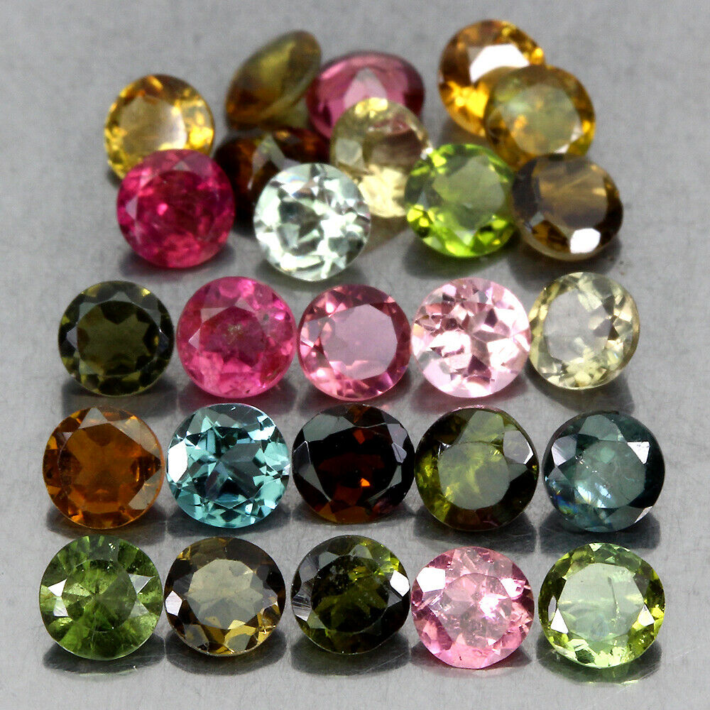 Kameny natural turmalín 5.42ct If-vvs 26 kusů