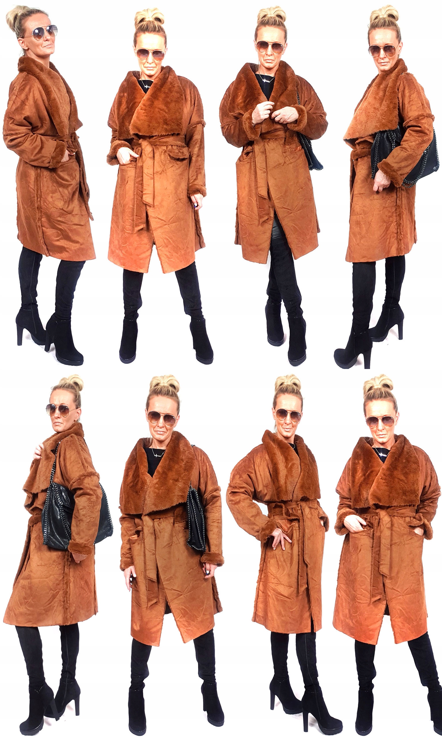 

Płaszczyk Futerko Eko Kożuch Zimowy Futro Luxury