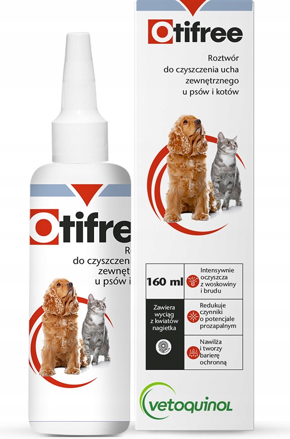 

Vetoquinol Otifree- Płyn do czyszczenia uszu 160ml