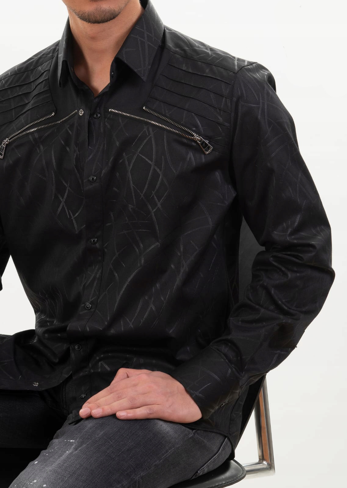 Pánská košile Mondo Limited Večerní příležitostné zipy