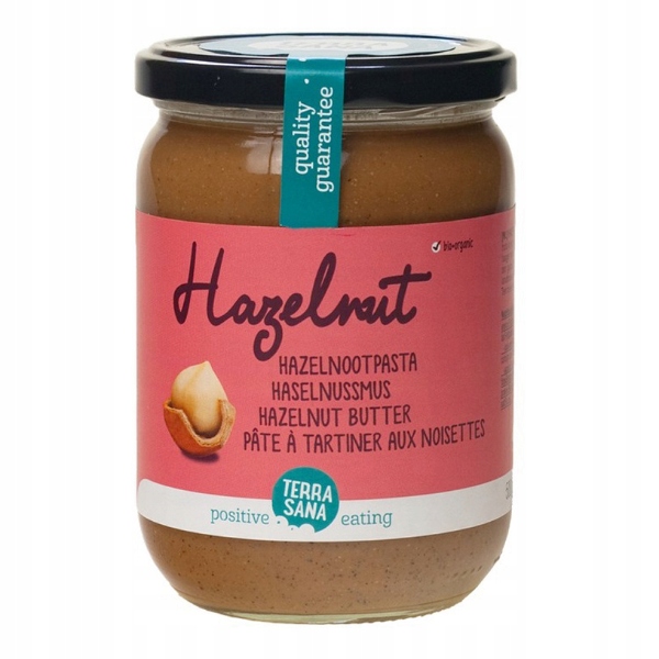 Levně Terrasana Krém z pražených lískových ořechů Bio 500g