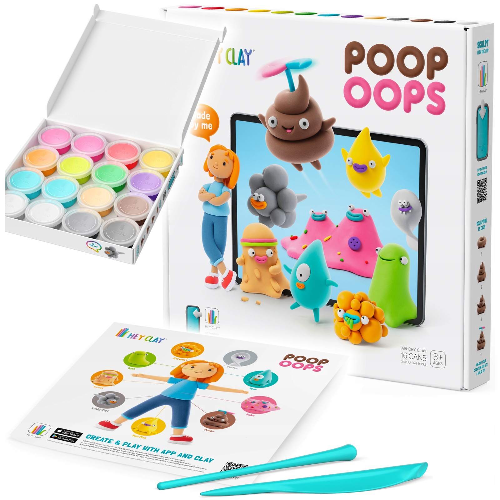 

Hey Clay Poop Oops Kupa Ups masa plast. +aplikacja
