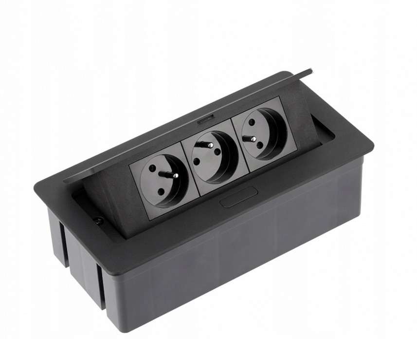 Prodlužovací kabel zasouvací zásuvka Elektrima Rejs 3x230V bílý