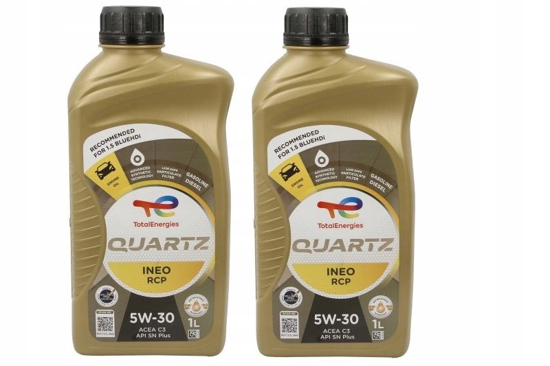 2x olej 5W30 Total Quartz Ineo Rcp 1L 1.5BlueHDi Psa B71 2290 FPW9.55535/03
