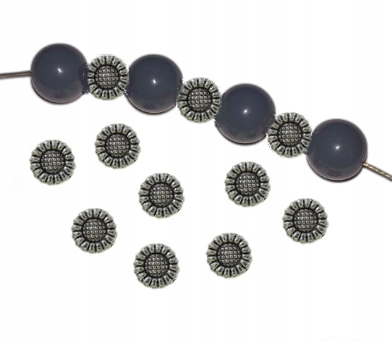 Drobne Przekładki Słoneczniki 6MM 100SZT Metal