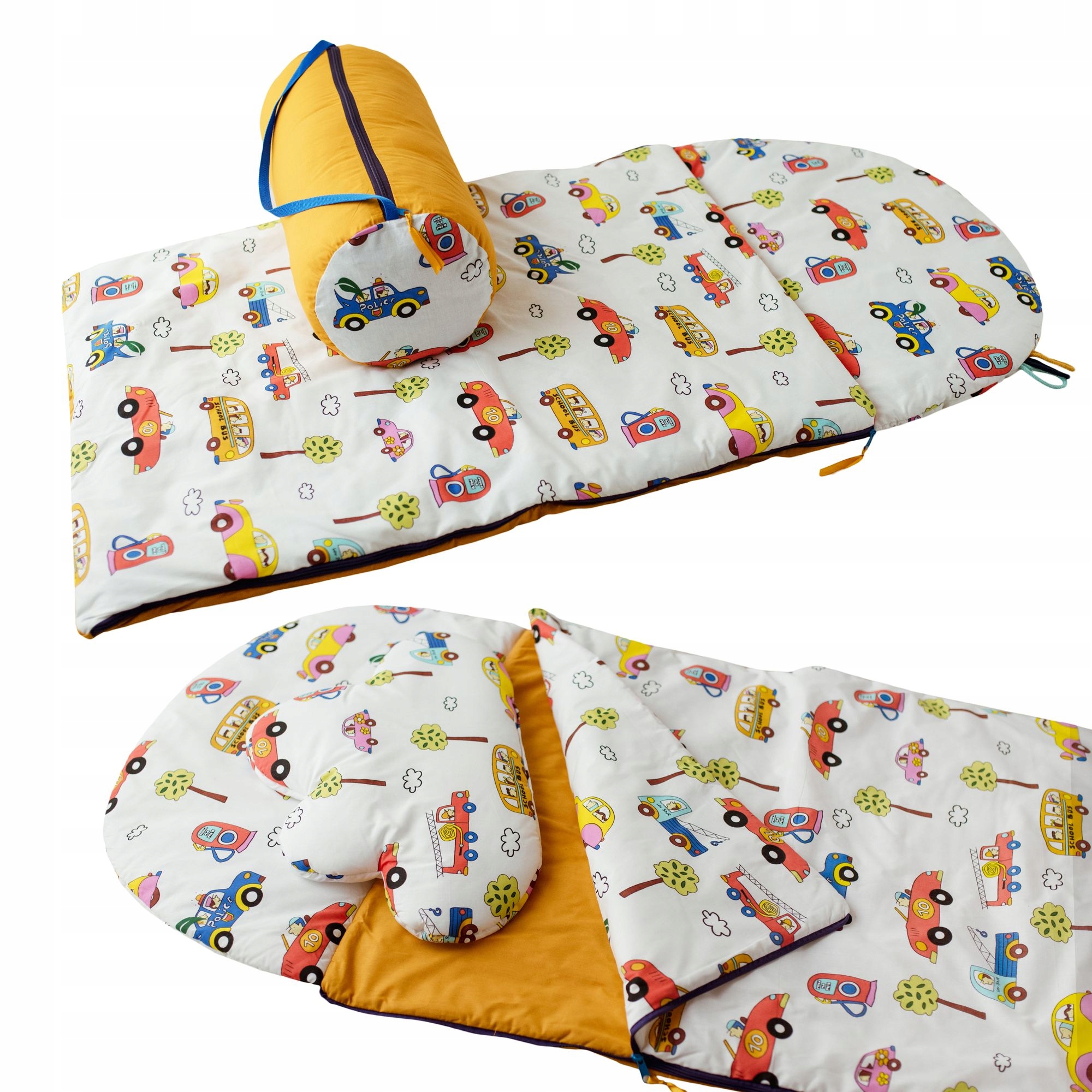 

3W1 Śpiworek Do Przedszkola,zestaw, STACJA,140X75