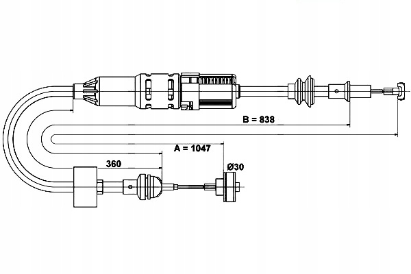 LINKA SPRZĘGŁA SEAT AROSA VW CADDY II LUPO POLO PO Producent części ATE