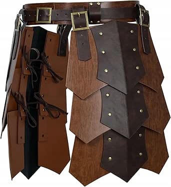 Středověký Pásek bojovníka Cosplay pancíř Larp Pásek Kožená brnění