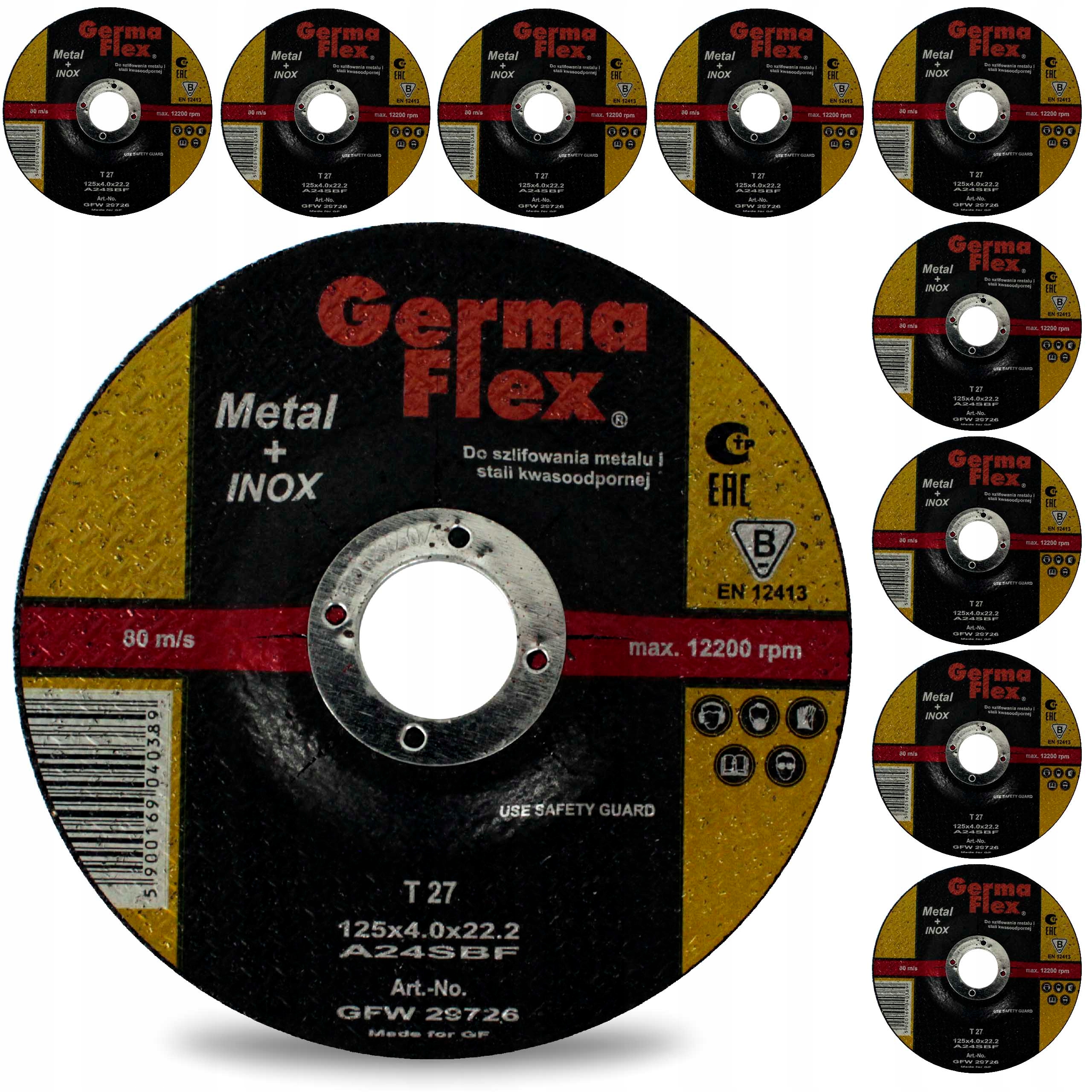 Tarcza do szlifowania Germa Flex GFW29726 125x22,2mm (5900169040389 ...