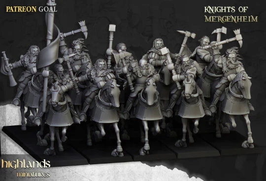 Highlands Miniatures Knights of Mergenheim CMD (3 modele)