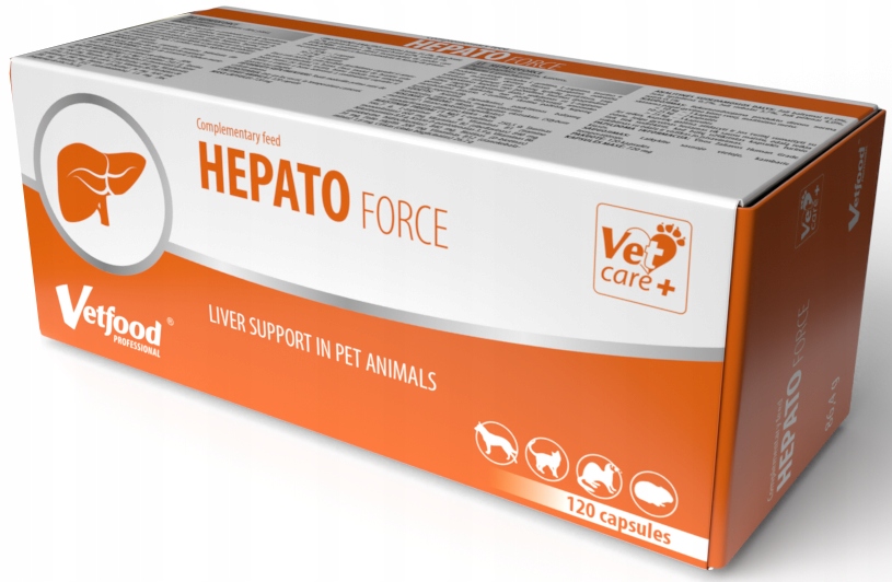 Levně Vetfood Vetfood HEPATOforce 120 kapslí – podpora funkce jater u zvířat