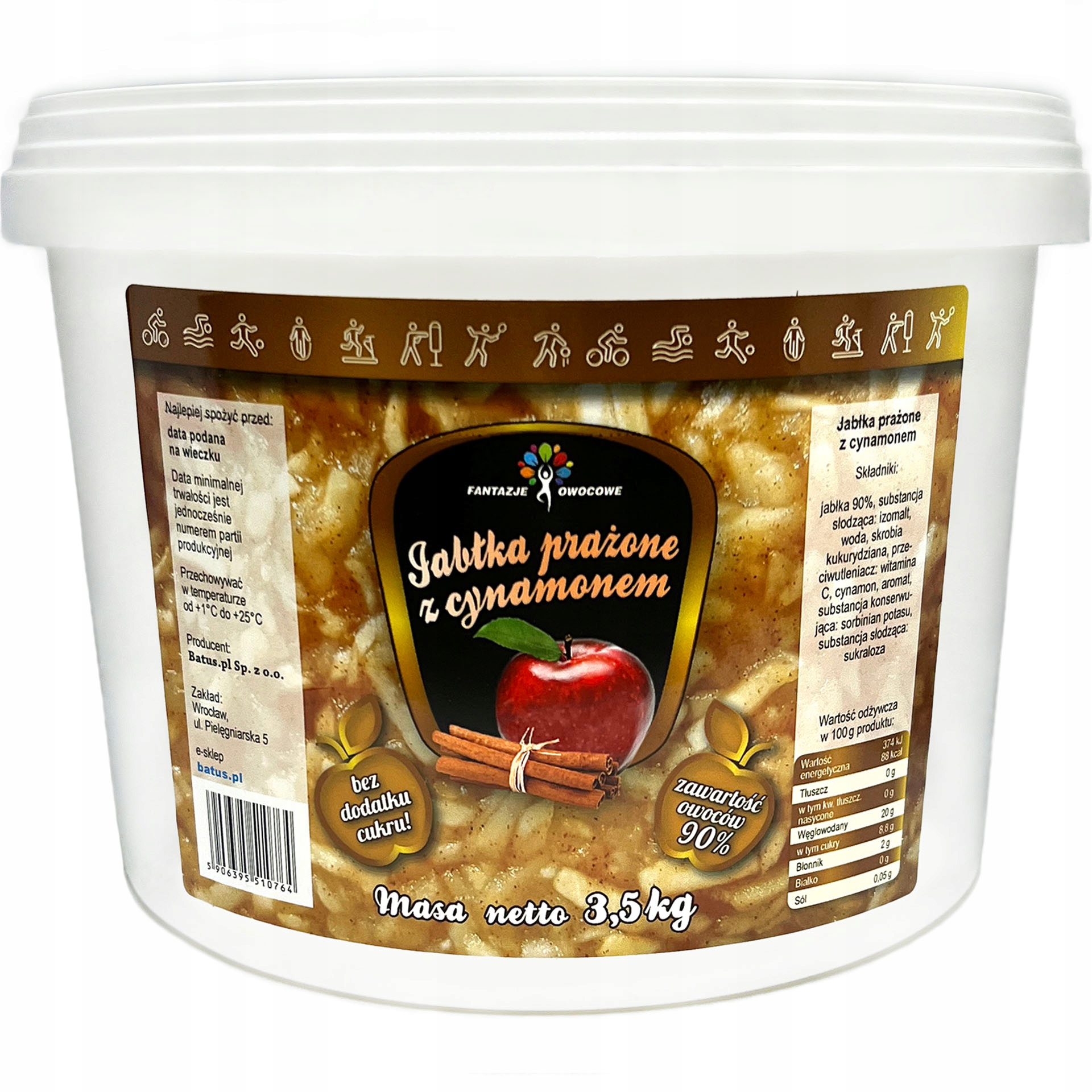 Levně Jablka Pražená Se Skořicí Žádný Cukr Fruželina 3,5 Kg