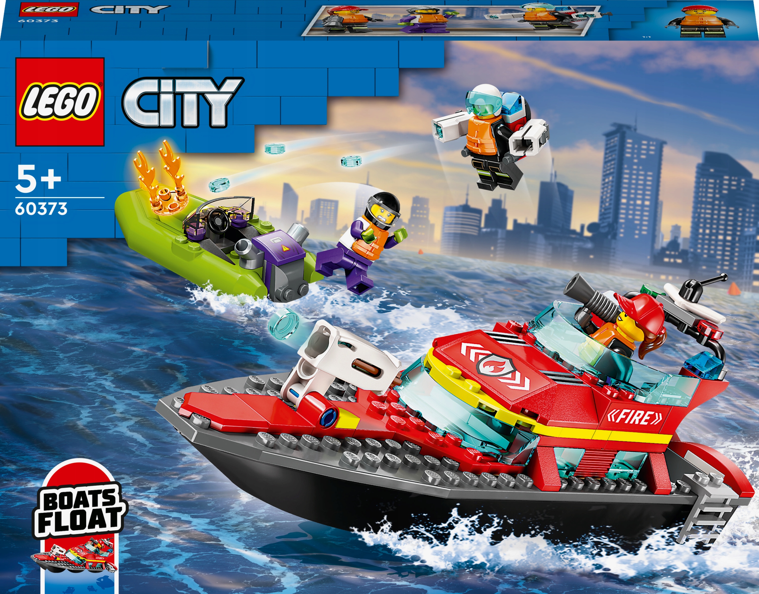 

Lego City Łódź strażacka 60373