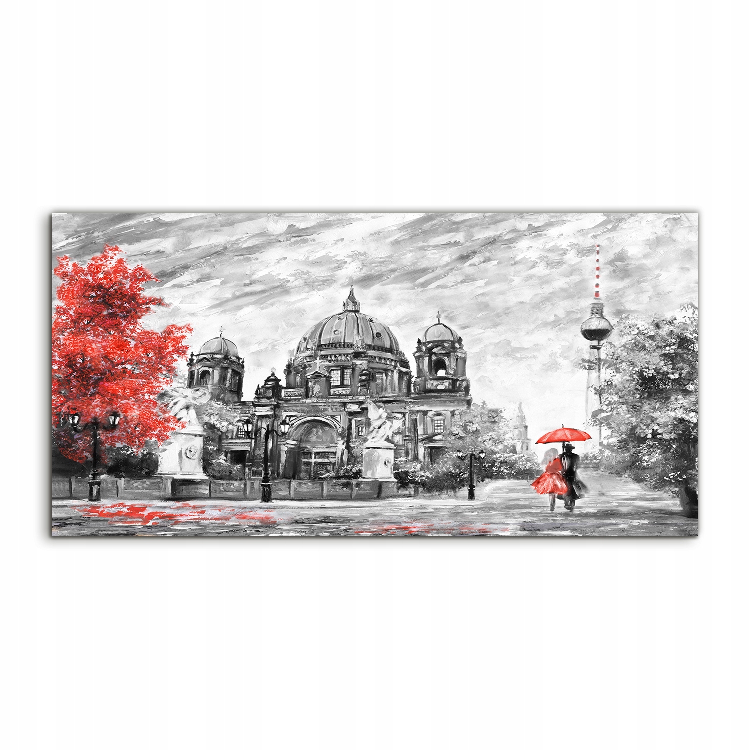 

Obraz akryl 140x70 na prezent Berlin Ulica Parasol