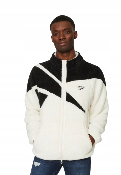 Reebok Krémová Pánská Mikina Na Zip S Logem XL 0AXB2_A* XL 0_X