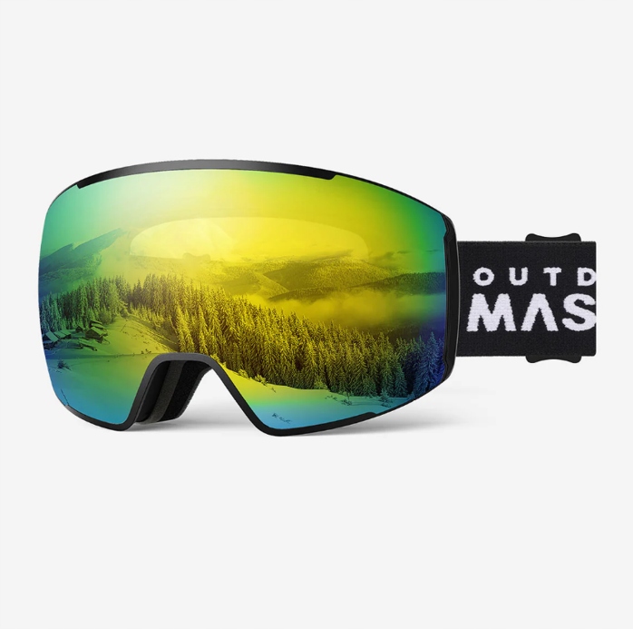 OutdoorMaster Lyžařské brýle Vision Pásek černý Rámeček černý VLT13%