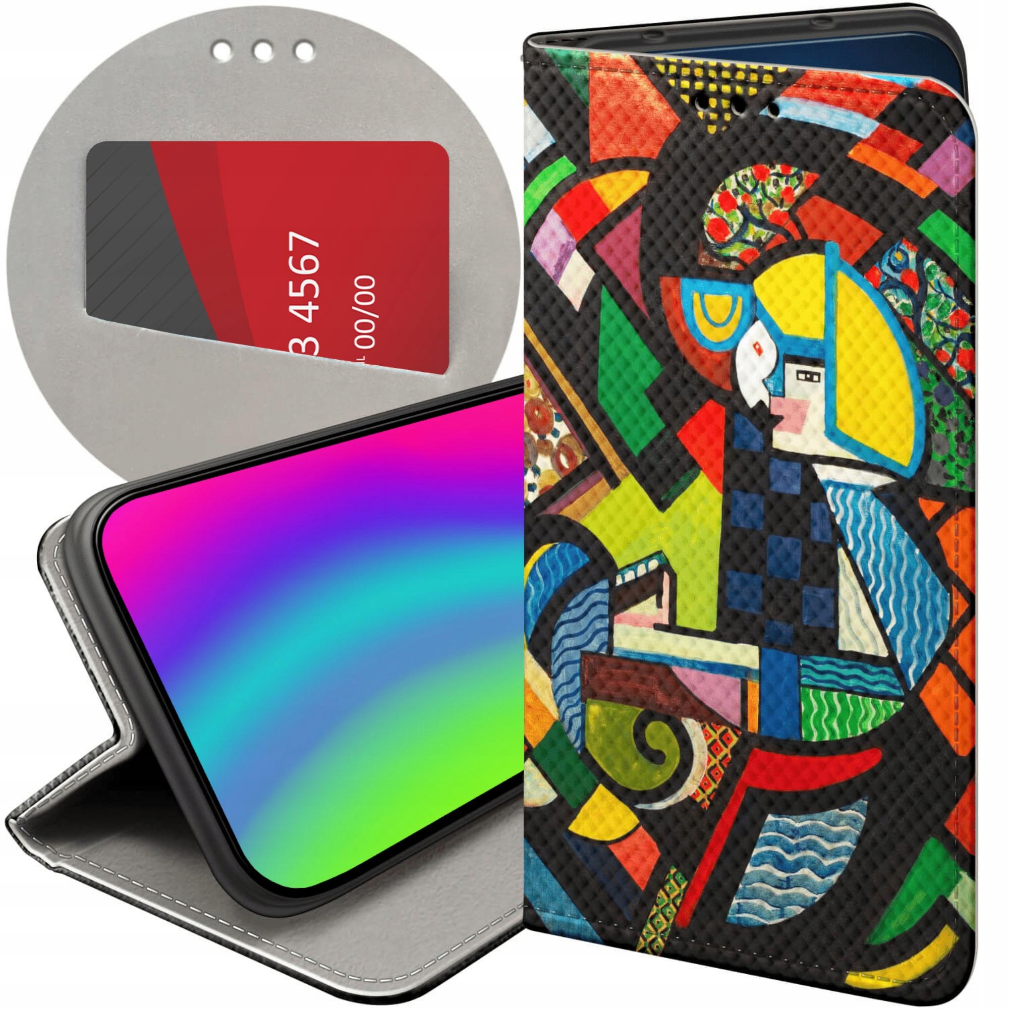 Etui Z Klapką Do Oppo RENO12 5G Kubizm Abstrakcjonizm Geometria Case