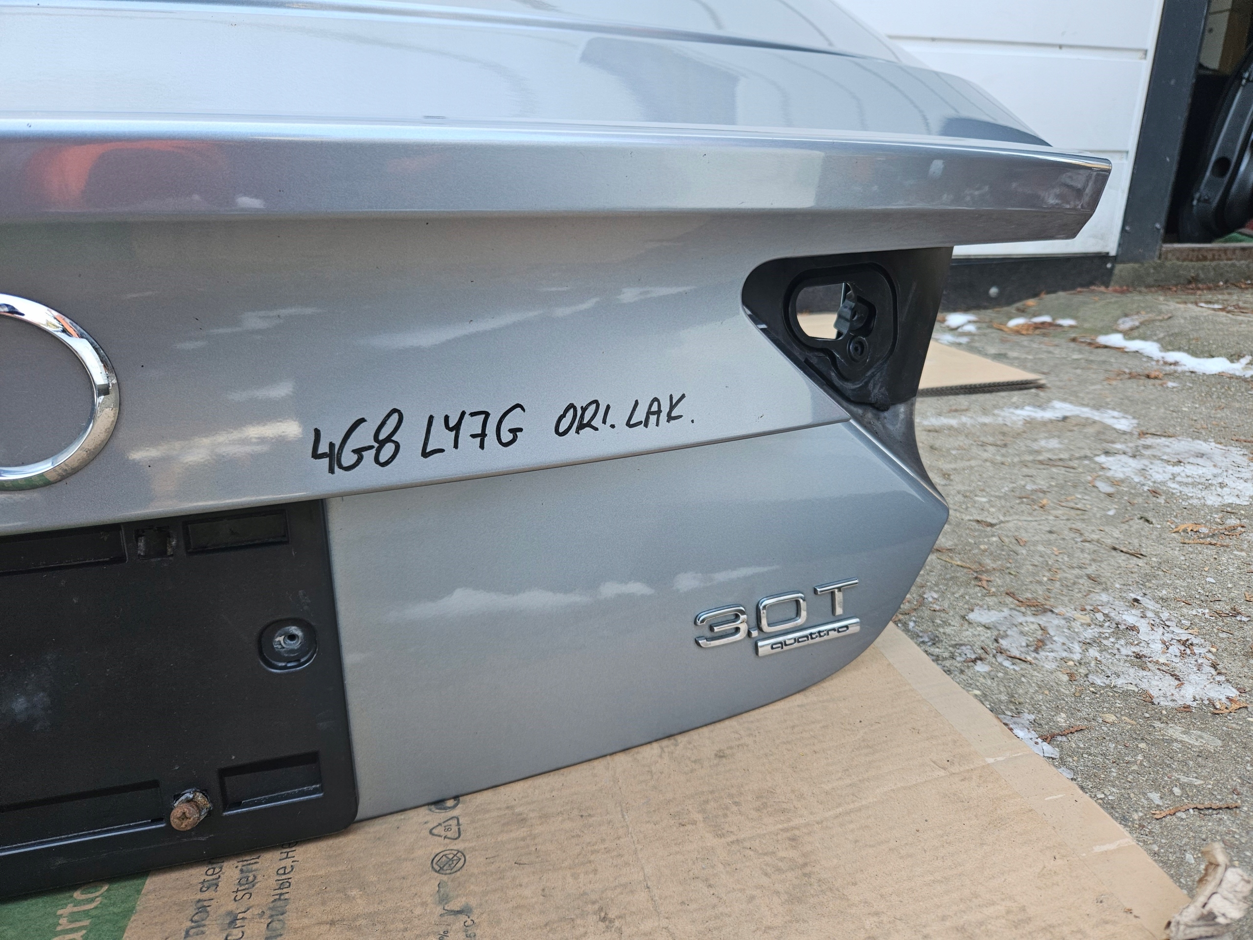 trunk door boot AUDI A7 C7 4G window LY7G