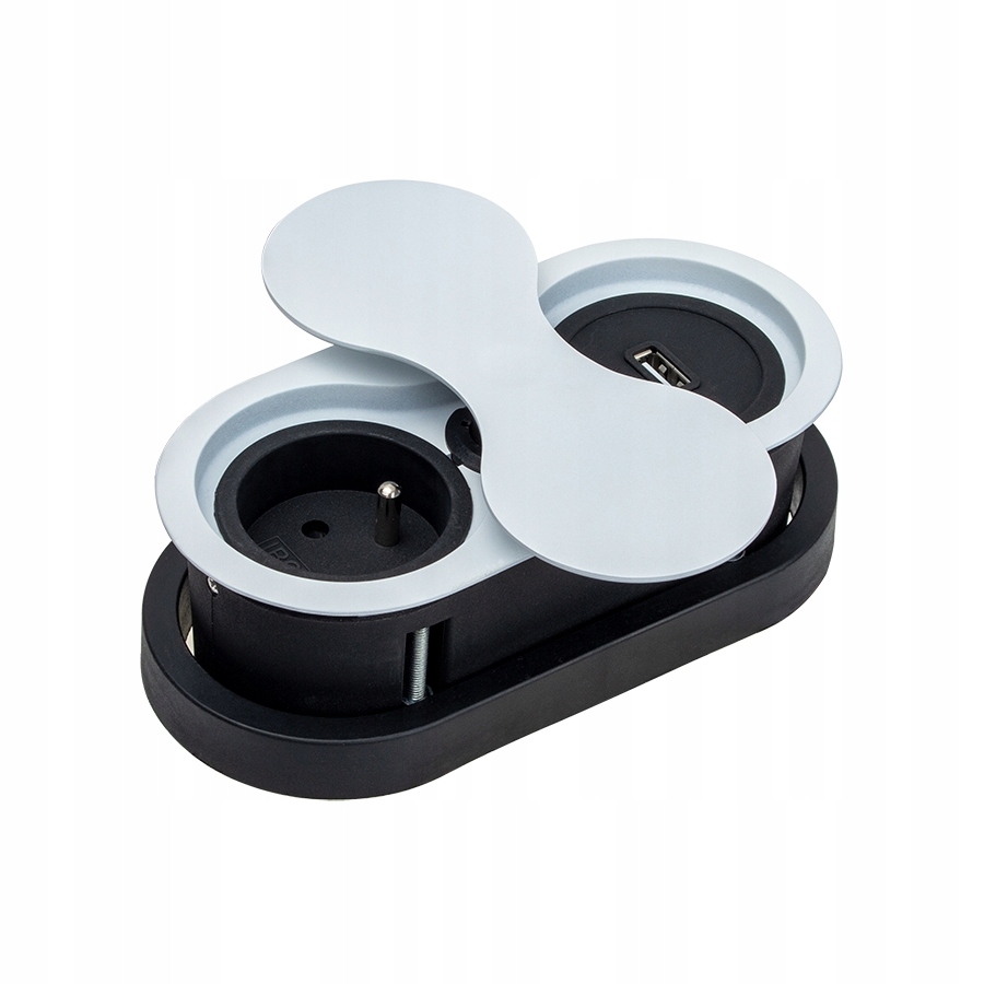 Nábytková Zásuvka Zapuštěná Do Desky Eightbox, Bílá