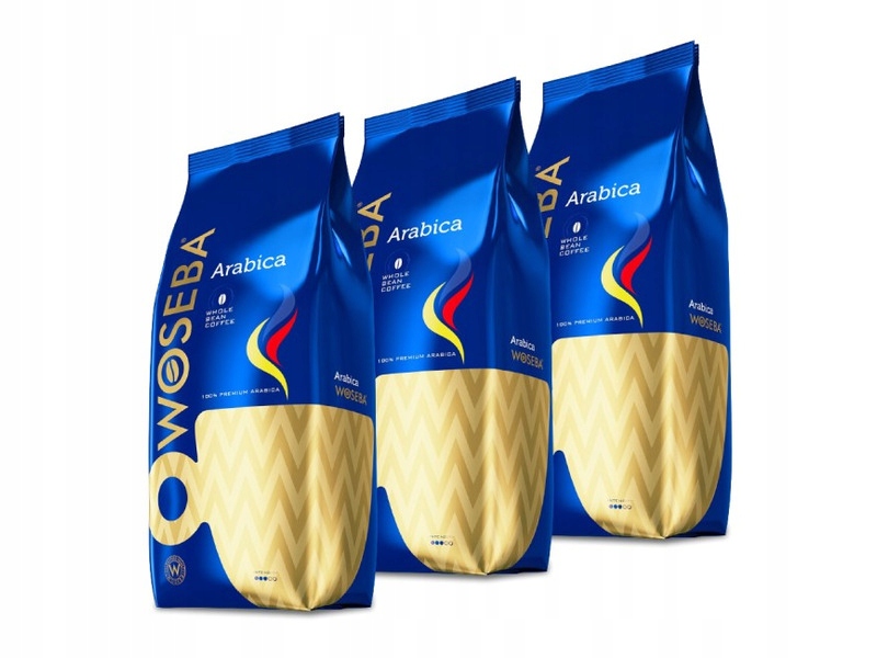Kawa ziarnista Woseba Arabica 3 x 1 kg