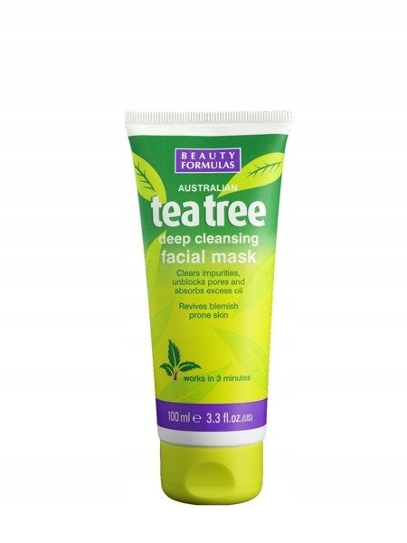

Beauty Formulas Tea Tree maska glinkowa do twarzy