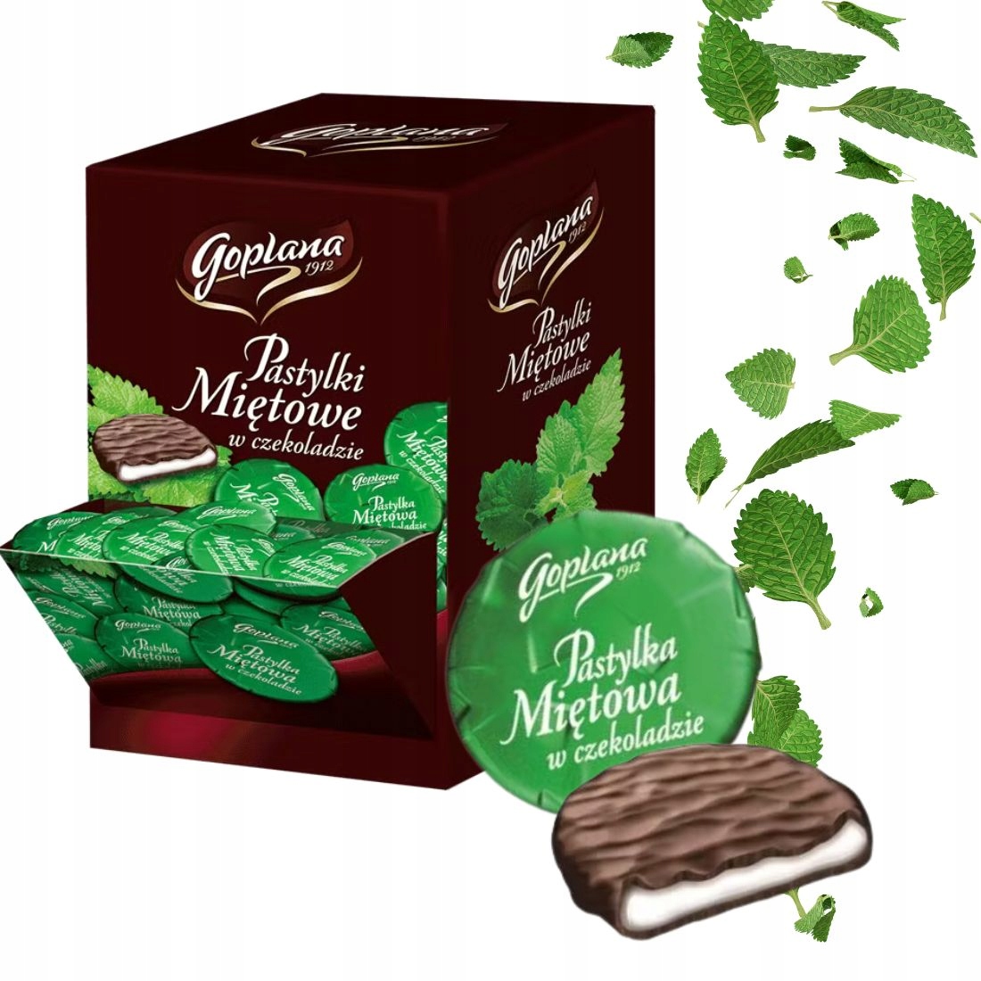 Pastylki miętowe w czekoladzie 2,5kg Goplana
