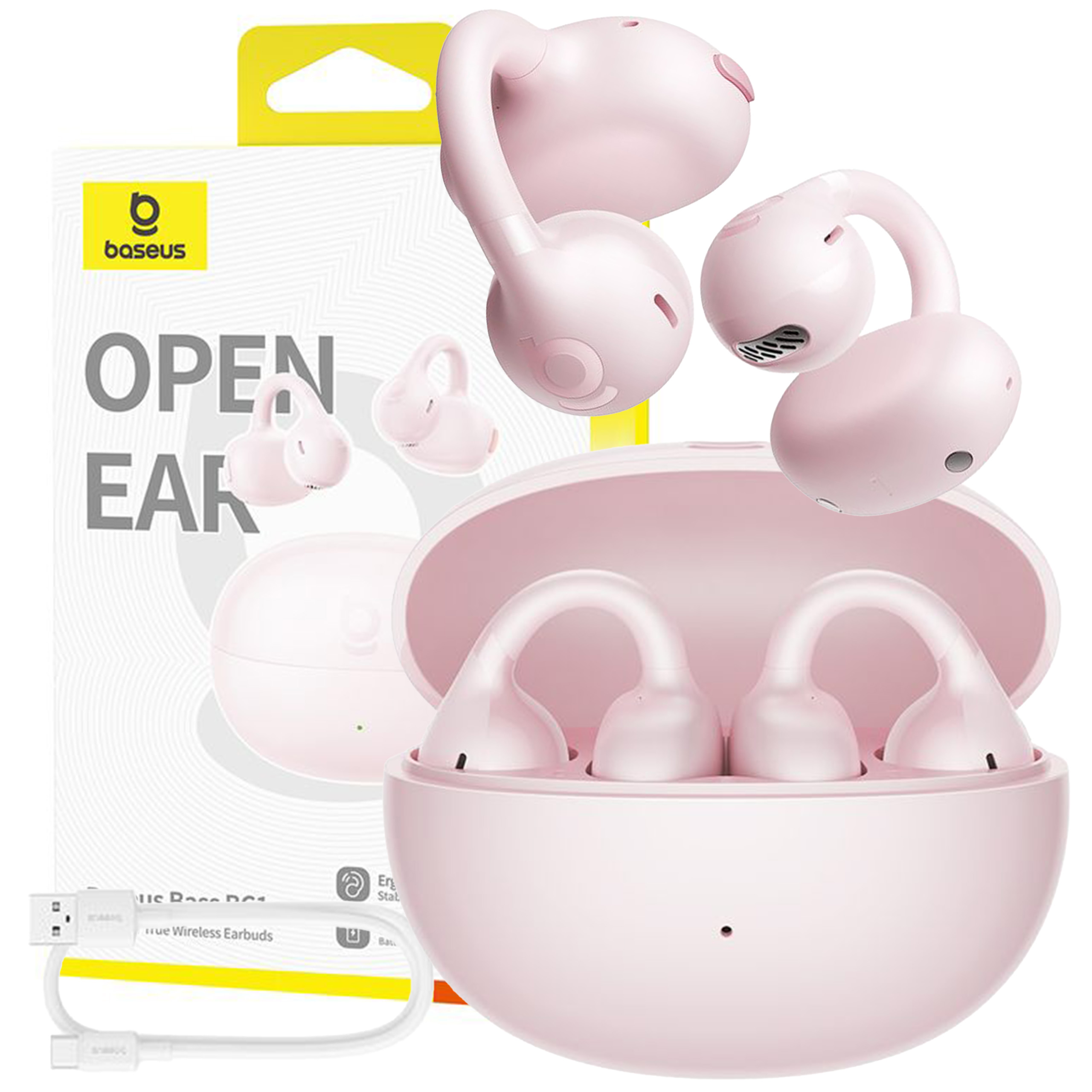 Baseus Bezdrátová Otevřená Sluchátka Bluetooth Ows Bass BC1 S Klipem