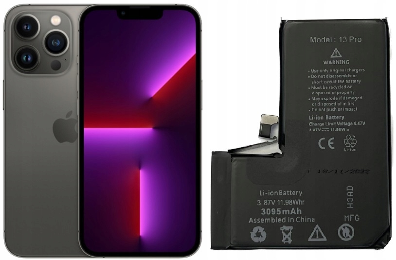 Baterie Akumulátor Repart pro Apple iPhone 13 Pro A2640 3095 mAh 3,87V