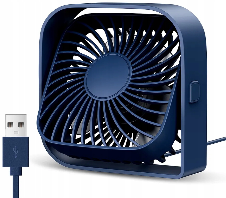 USB ventilátor Csendes mini asztali ventilátor hűtés TOPK K50 kék Márka TOPK