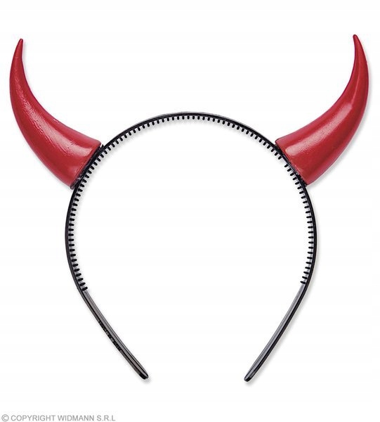 OPASKA ROGI DIABŁA MAŁE CZERWONE DIABEŁEK DIABEŁ UNISEX DODATEK HALLOWEEN
