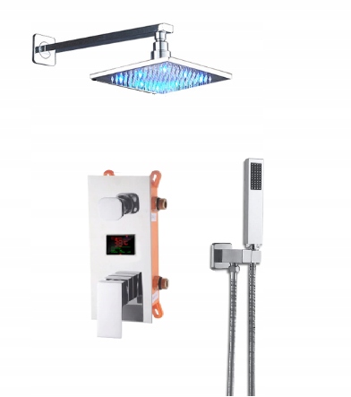 ZESTAW PODTYNKOWY WYŚWIETLACZ DESZCZOWNICA LED