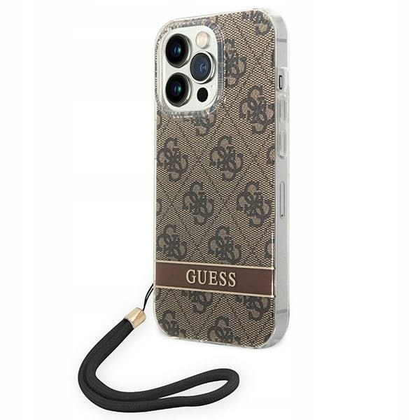 Originální Pouzdro Guess pro iPhone 14XH4STW 14 Pro Max 6,7" hnědé/brow